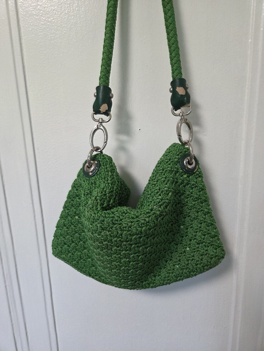 The Sak Green Crochet Shoulder Bag - Women's Handbag